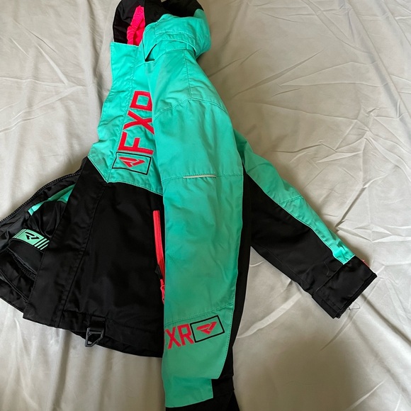 FXR Jacket, Kids size 10, Teal/Pink/Black - Picture 5 of 6